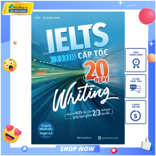 Sách - ielts cấp tốc - 20 ngày writing - newshop