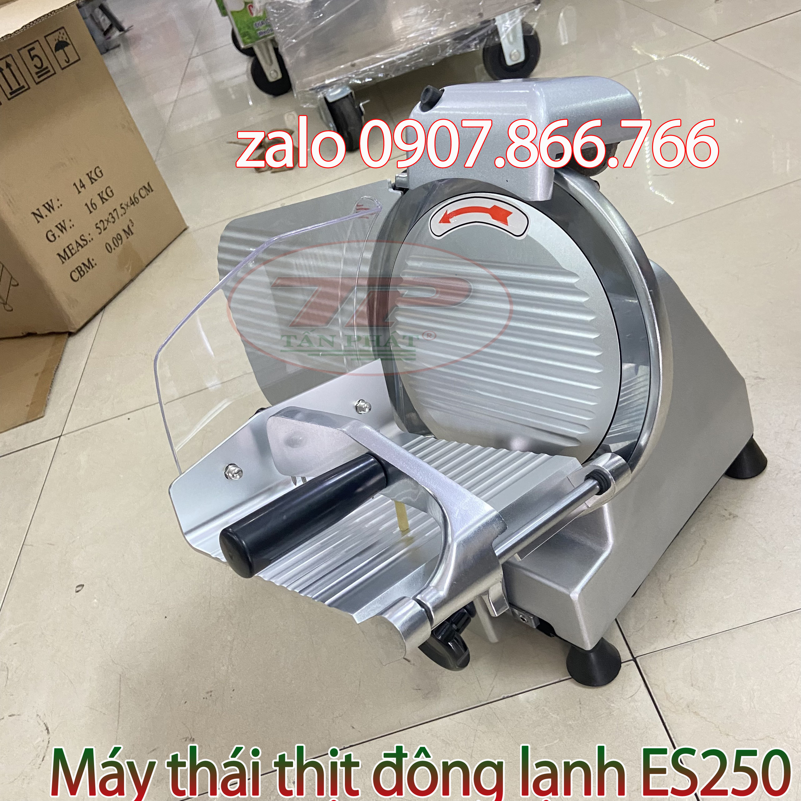Máy thái thịt đông lạnh, thái giò thủ ES250