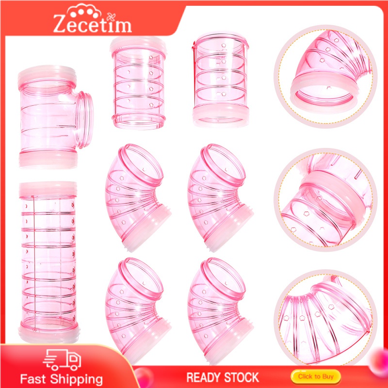 Zecetim 1 bộ lồng hamster ống nhựa hamster nhựa chuột lồng lồng con kết nối Maze Connect