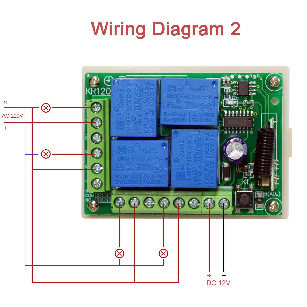 Qiachip%20433mhz%20Wireless%20Remote%20Control%20Dc%2012v%204ch%20Relay%20Switch%20Module%204pcs%20Rf%20Controllor%20Diy%20-%20Image%205