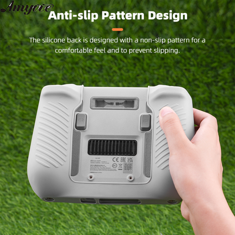 Protective Case Silicone Skin Cover Compatible For Dji Mini 3 Pro Rc With Screen Remote Control Dust Cover