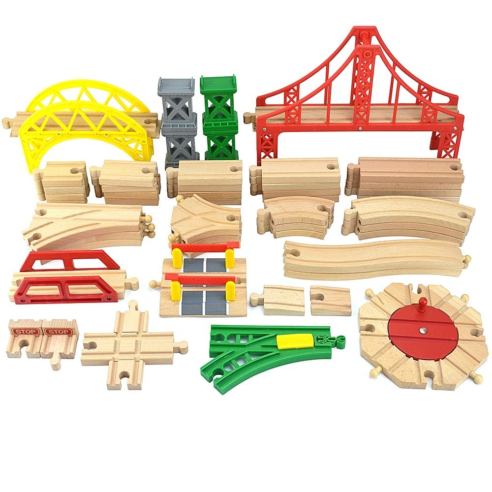 Train Model Blocks Train Model Tracks Lights Educational Assemble Model Set Building ...