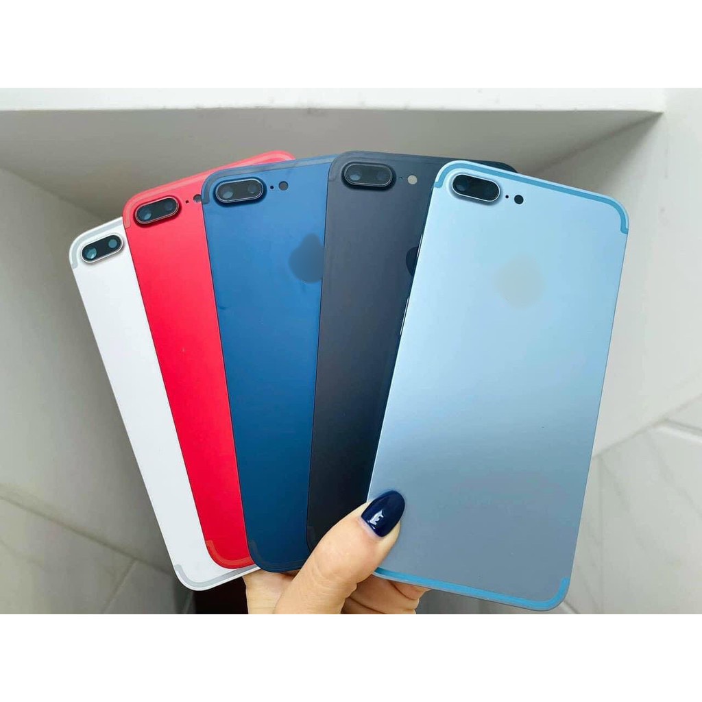 Vỏ ip7 plus vuông cạnh kèm phím nút khay sim