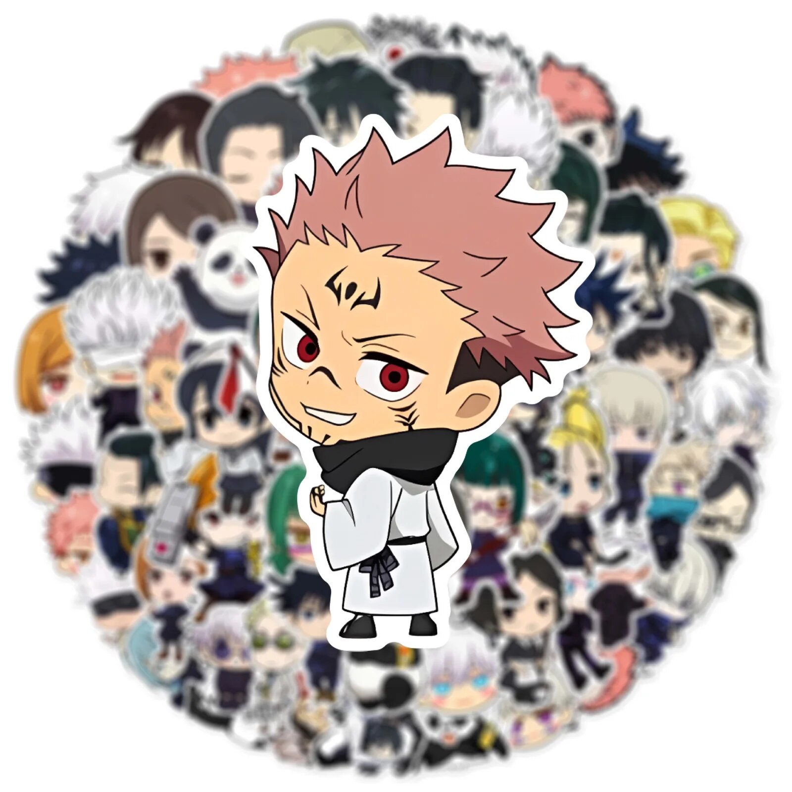 50Pcs/Set Cartoon Jujutsu Kaisen Stickers Season 2 Decoration Suitcase Scrapbooking Laptop Phone Stationery Manga Kid Sticker. 