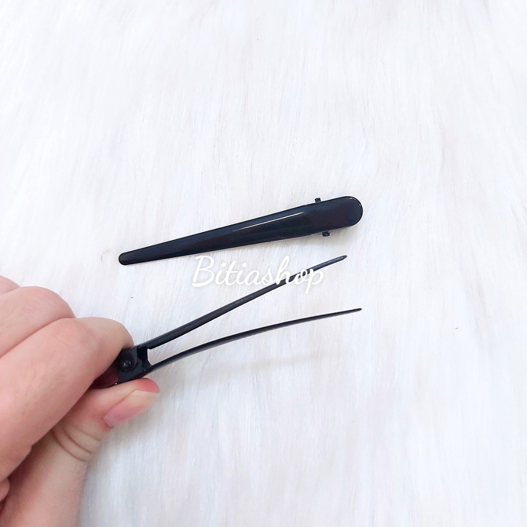 SET 2 KẸP TÓC MỎ VỊT ĐEN BÓNG CỐ ĐỊNH TÓC
