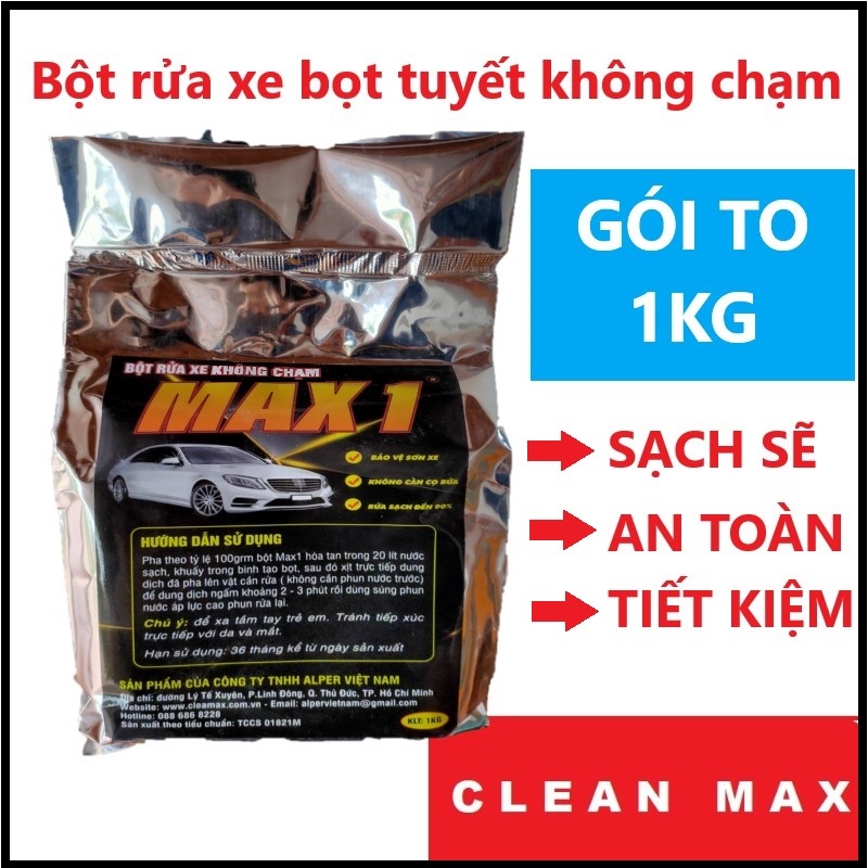 Bột rửa xe bọt tuyết không chạm WASHMAX Max1 1KG