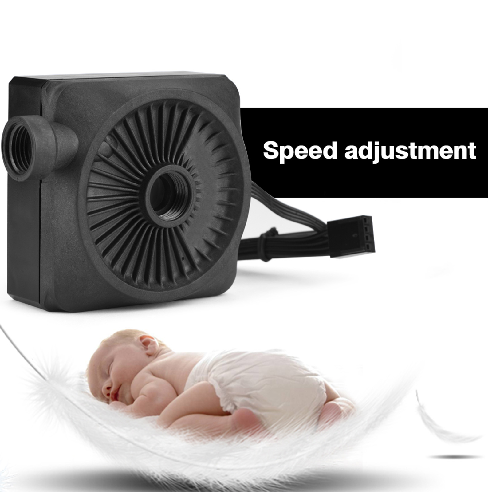 Water Cooling Pump DC 12V Ultra-quiet CPU Pump for Computer Water Cooling System 500L/h G1/4 Thread