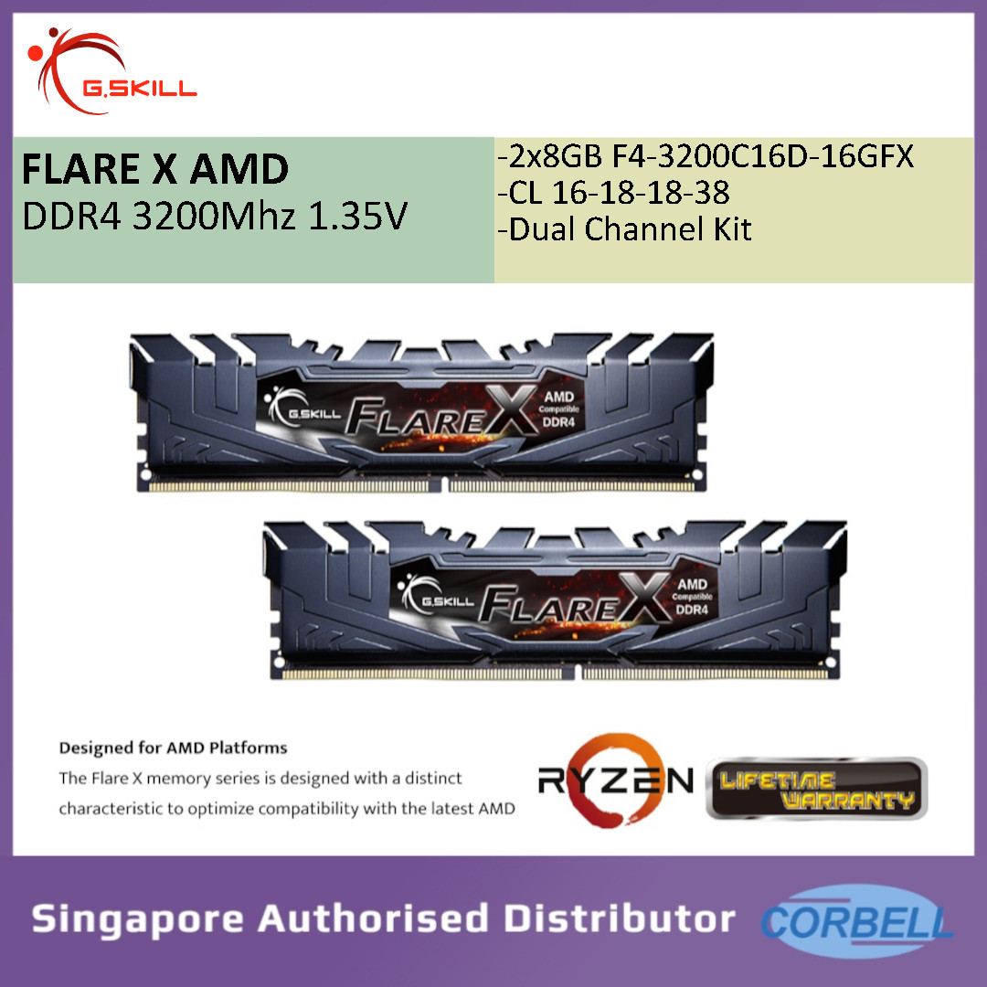 Flare X 3200 Cl14 Ryzen G Skill Reputable Flarex 3200 Cl14 Outlet - Main Image
