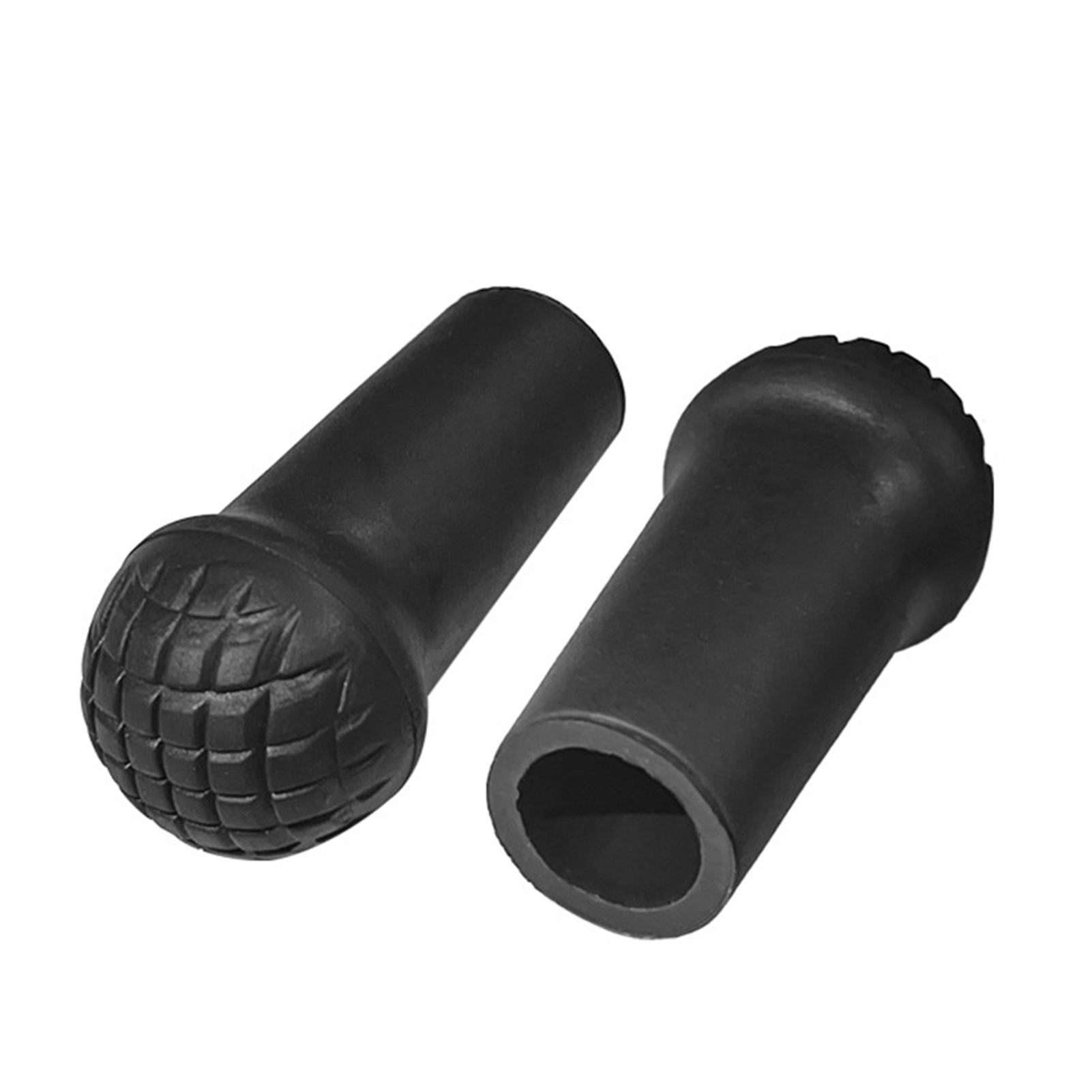 2Pcs Trekking Pole Head Covers Shock Resistant Non-slip Wear-Resistant High Stability Slip-Resistant Walking Sticks Tip Covers Protector Camping Supplies
