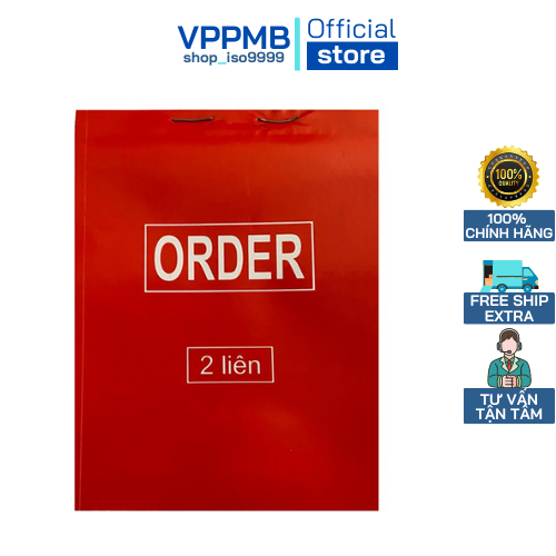 10 quyển Order 2 liên dày 100trang có rãnh xé