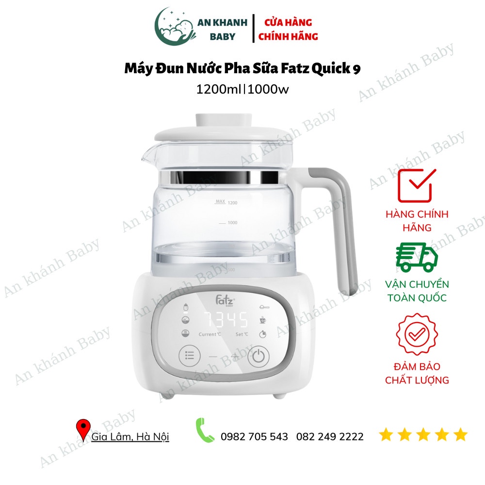 Máy đun nước và hâm nước pha sữa điện tử quick 9 fatz baby fb3526tn