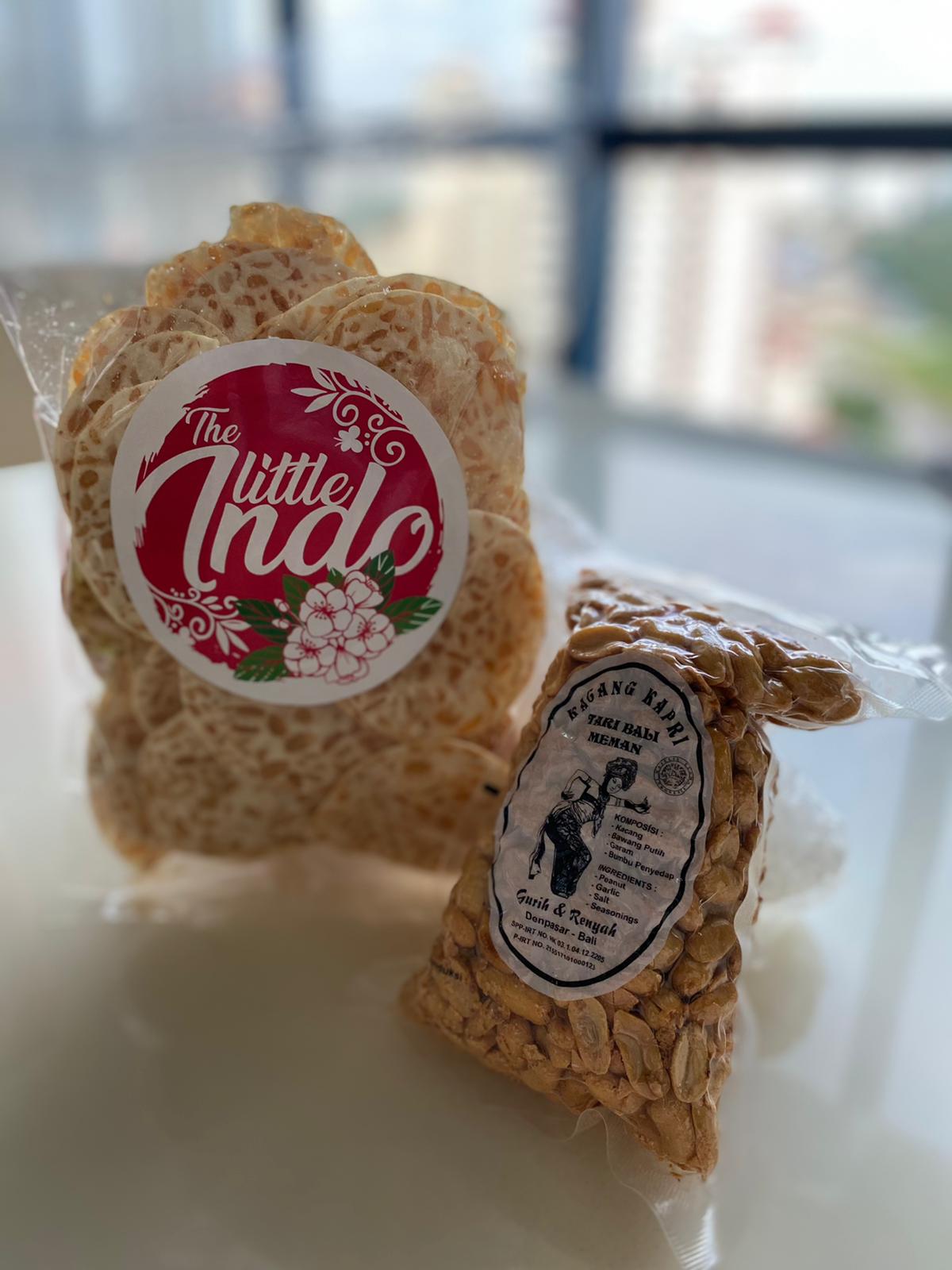 Bundle of 4 packs - Kacang Kapri Tari Bali Meman (Garlic Roasted