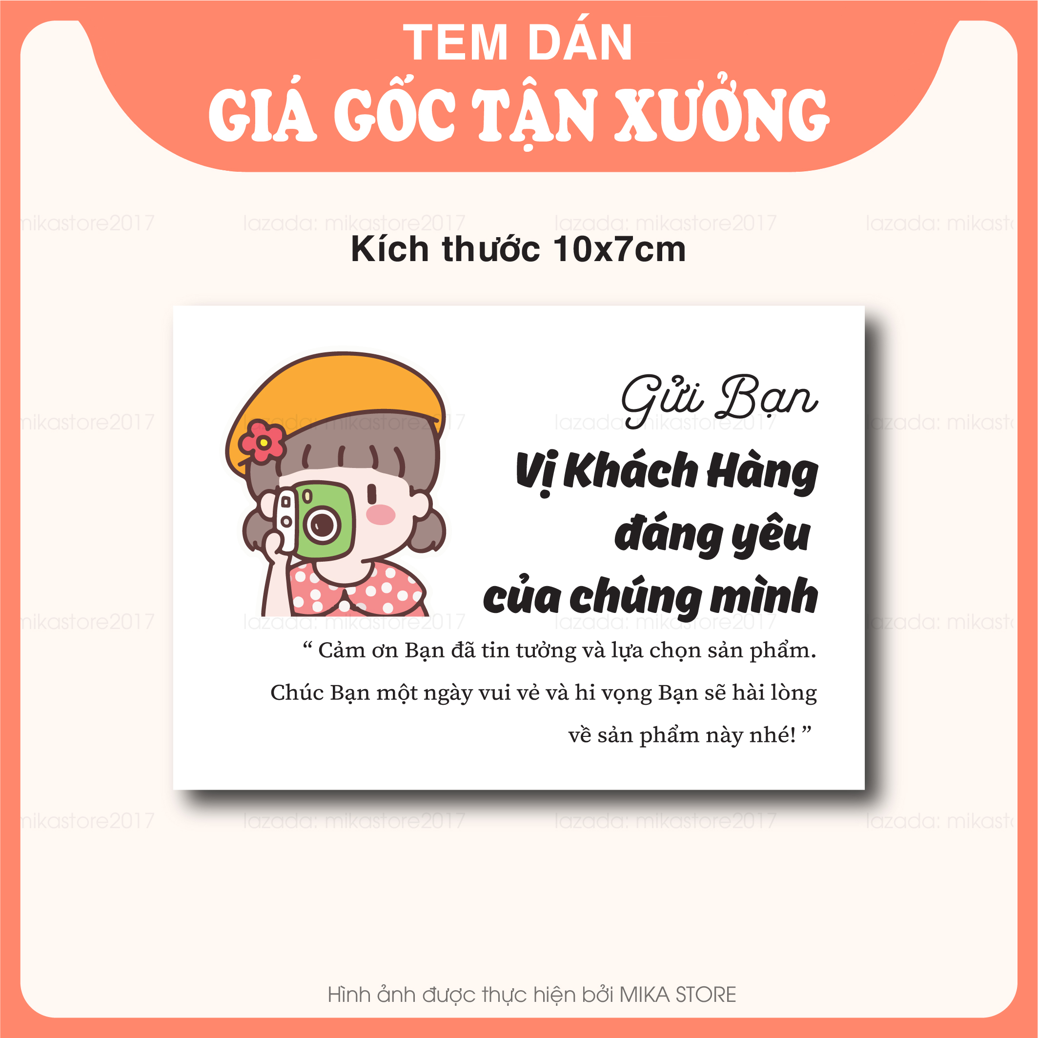 Combo Tem Dán Cảm Ơn Khách Hàng - MIKA STORE