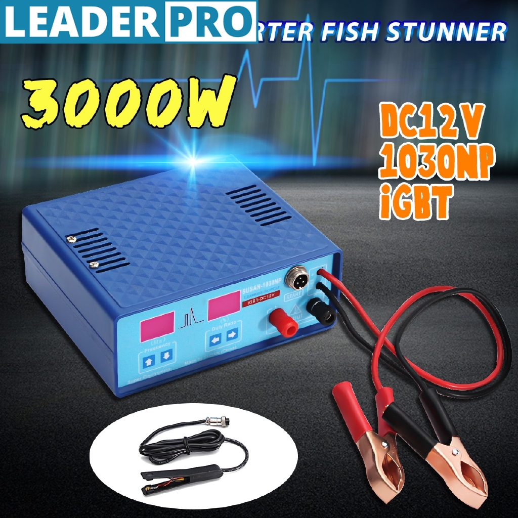 12V 1030NP High Power Inverter Ultrasonic Inverter Fish Stunner Electro  Fisher Shocker Machine Fishing Tools