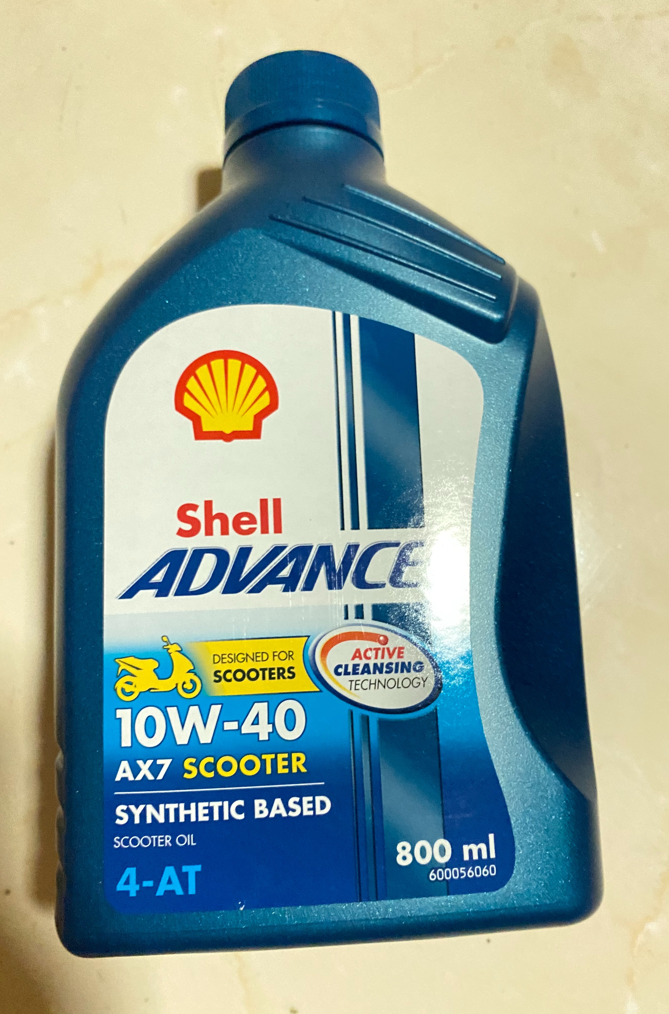 NHỚT SHELL ADVANCE AX7 Scooter 10W-40 0,8L (Nhớt tay ga) Shell ax7 ga 800ml