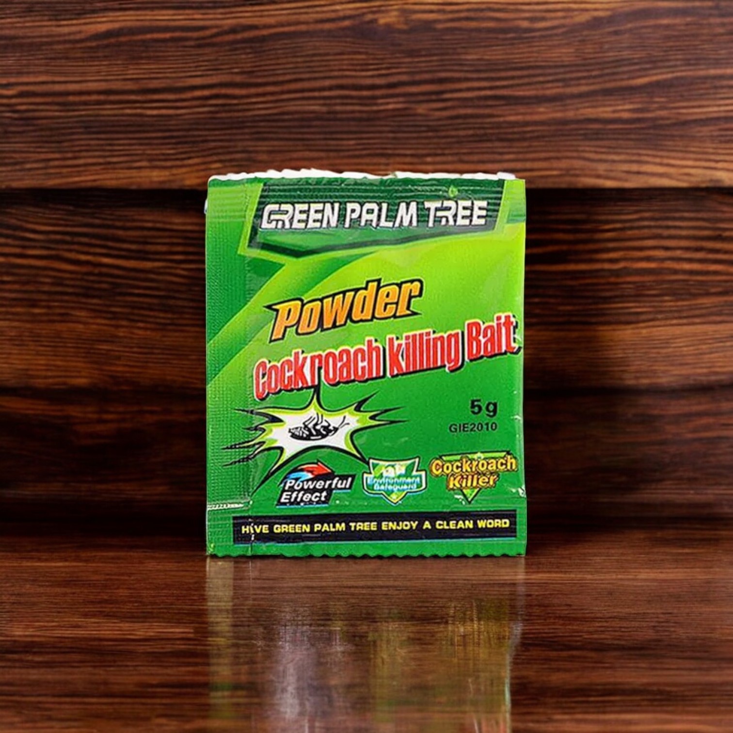 Green Leaf Cockroach Killer | Strong Insecticide Powder | Home Pest Control | Kills Roaches Fast | 5g Packet | 150-200 sqm Coverage | Easy-to-Use Roach Bait | Safe for Indoor Use. 