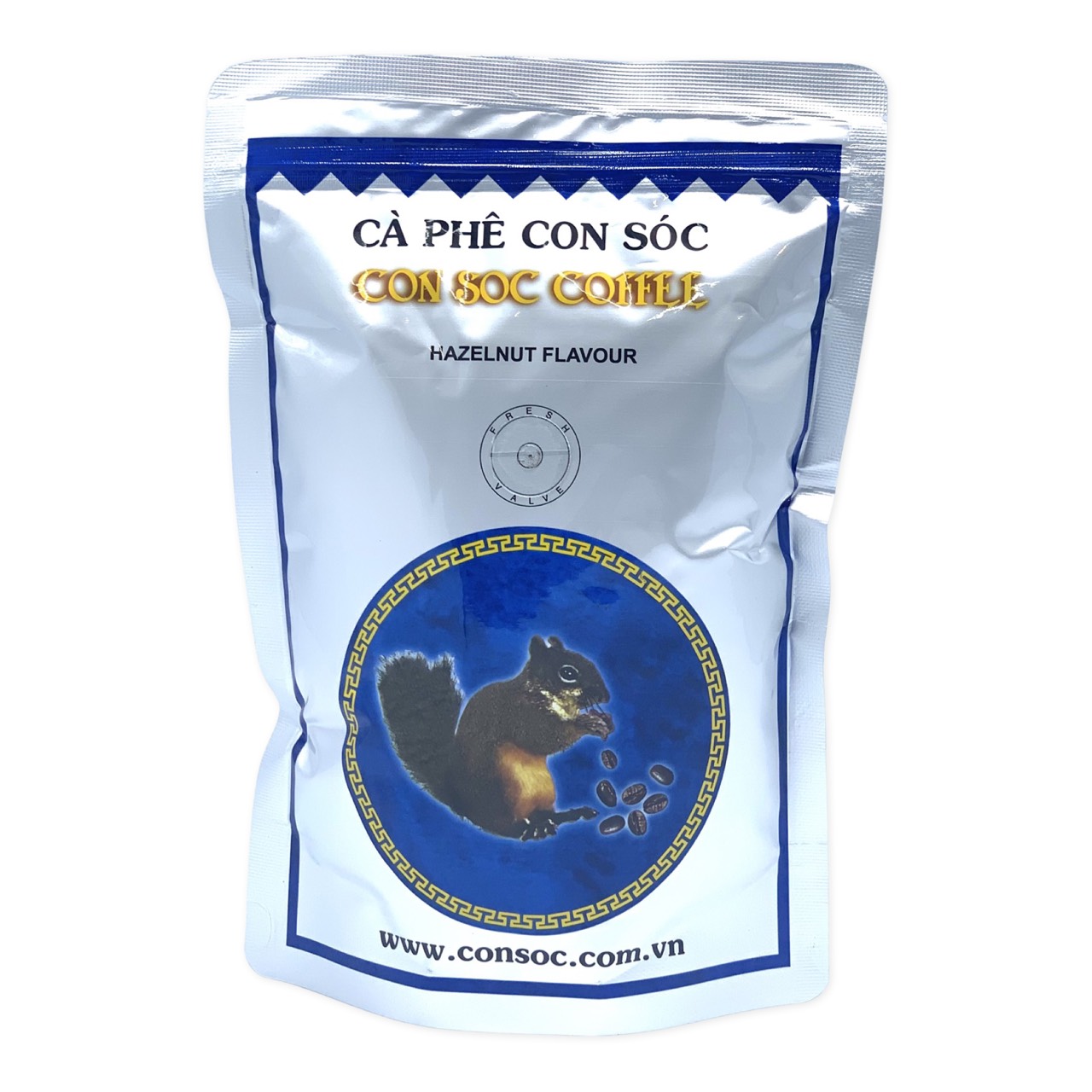 Cà phê con sóc bịch 500gam xanh - cà phê pha phin