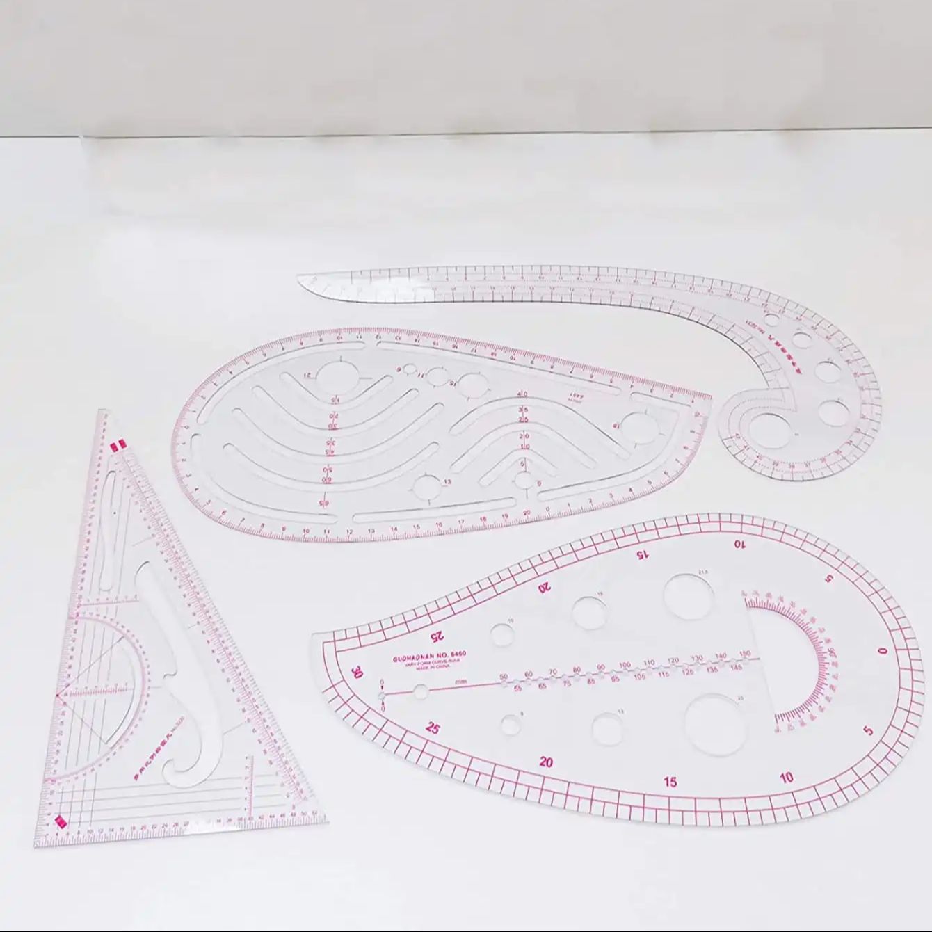 【support】 4pcs/set Fashionable And Metric Sewing Ruler Set, French ...