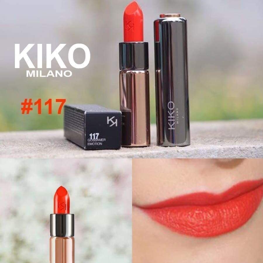 Son kiko 117 màu cam đỏ