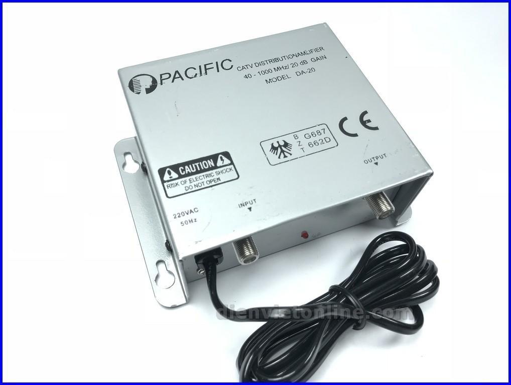 Bộ khuếch đại tín hiệu truyền hình cáp Pacific DA20