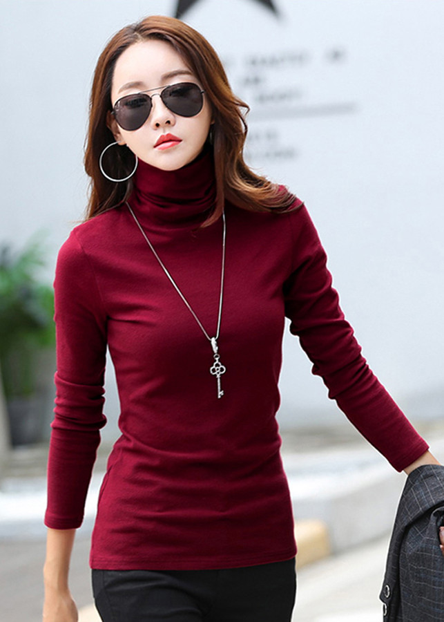 Áo Thun Cổ Lọ Nữ