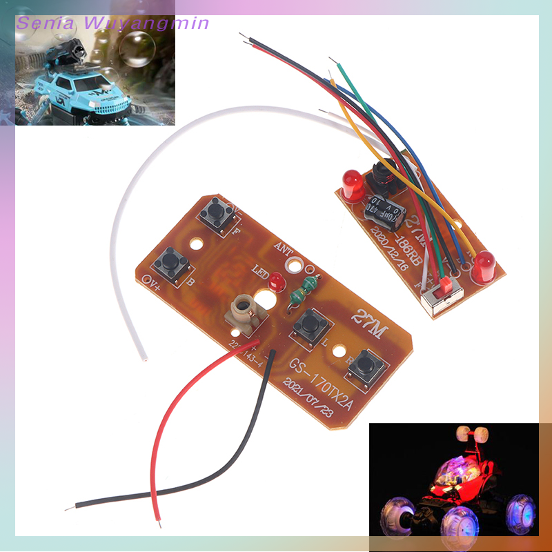 Senia 4CH Remote Control 27MHz Circuit PCB Transmitter Receiver Board for RC Car