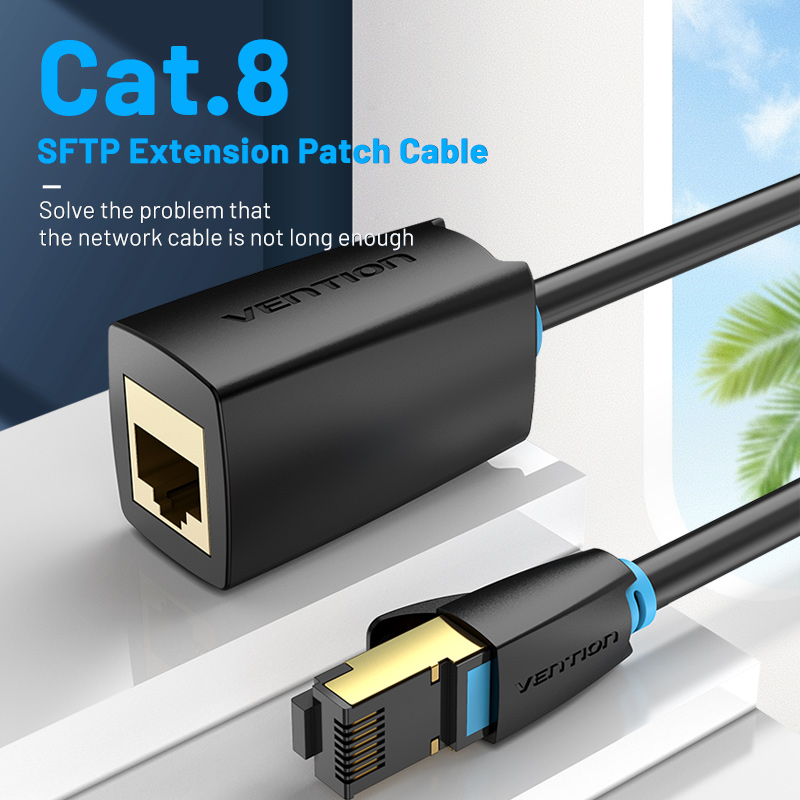 Vention Cat8 Ethernet Cable SSTP 40Gbps Super Speed Network Cable