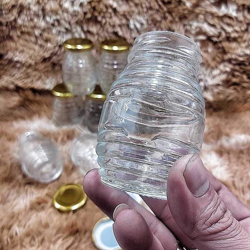 Hũ Chưng Yến 100ML (combo 10 cái) con ong  nắp thiếc vàng –  Hũ Thủy Tinh Đựng Sữa Chua - Hũ Thủy Tinh 100ML