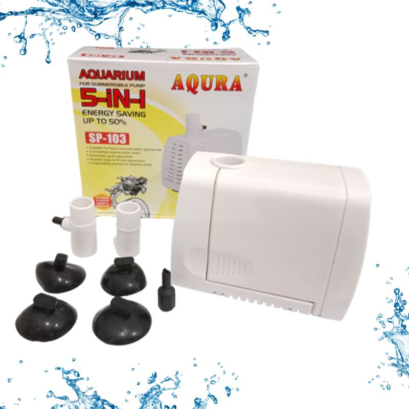Pompa Kolam Hidroponik AQURA 5IN1 SP 103