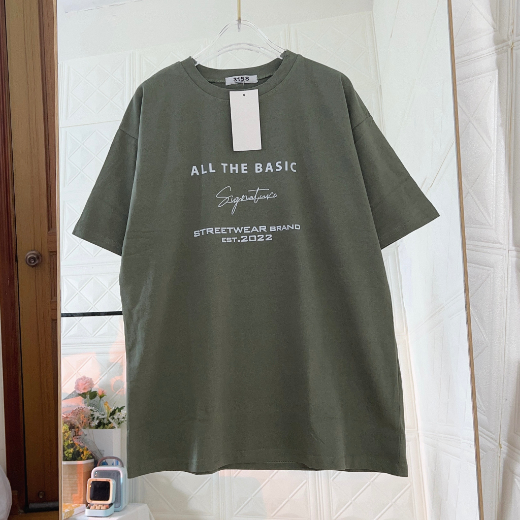 Áo thun nam nữ mẫu ALL THE BASIC áo phông cotton 3158