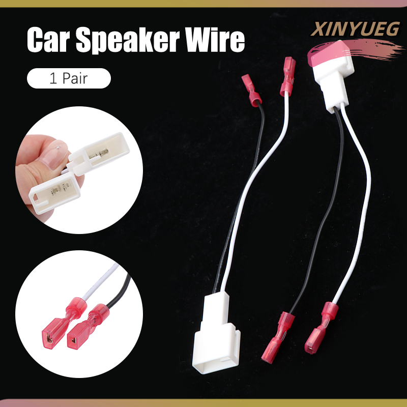 XINYUEG 1 cặp xe tweeter Dash loa phía trước Dây nịt Adapter Cáp nối dây cáp cho Toyota Mitsubishi Lexus