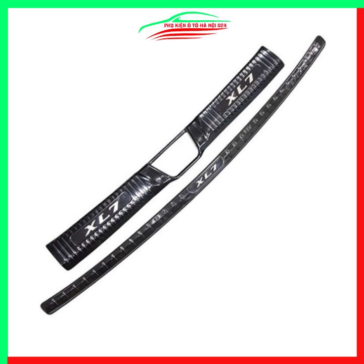 Ốp chống trầy cốp ô tô Suzuki XL7 2020-2023 mẫu TITAN sang trọng, ốp dán bậc cốp trong ngoài chống trầy xước, trang trí xe hơi