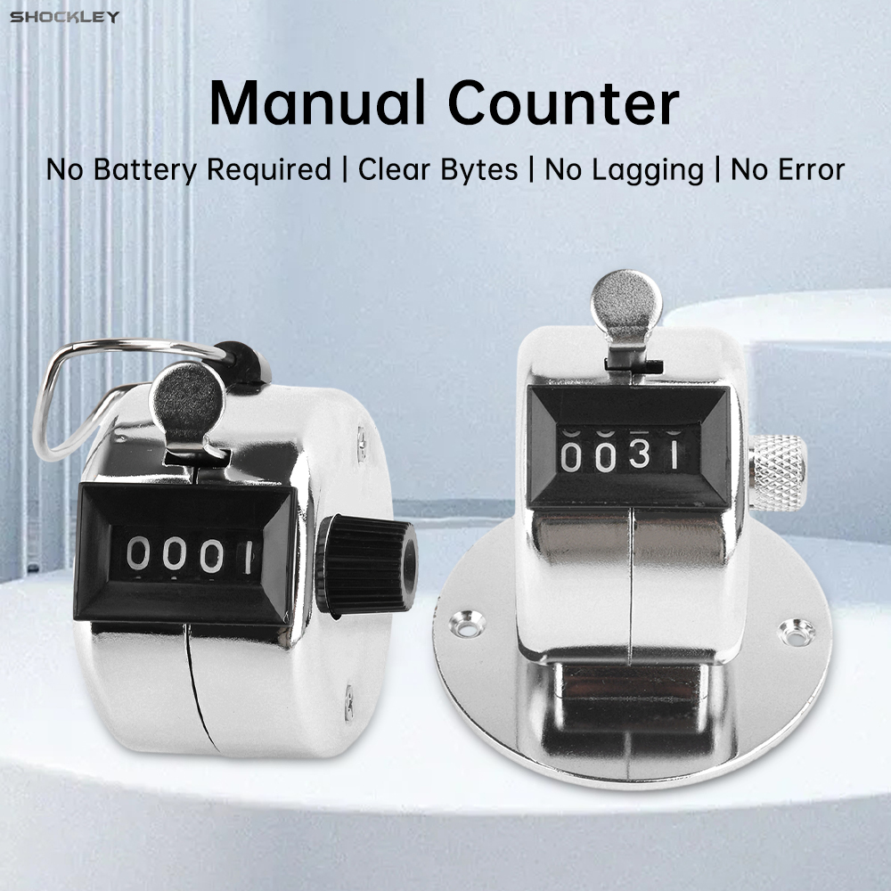 Manual mechanical counter, pedestrian flow warehouse, piece metal counting device