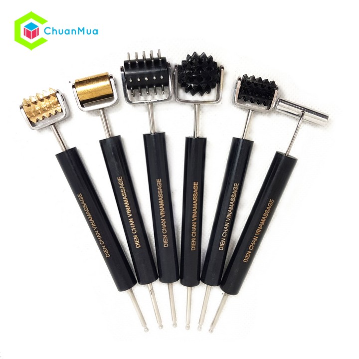 Hemp horn probe roller-Diagnostic Instrument (neck face, fingers massage, Blood air circulation, acupuncture stimulation, ..) Chuanbuy gda170