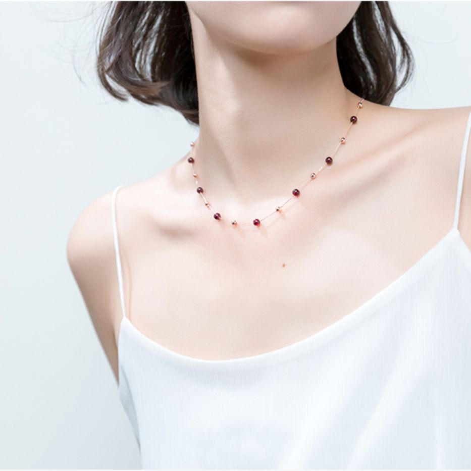 Dây chuyền bạc nữ | dây chuyền bạc chuỗi hạt | dây chuyền bạc s925 trắng sáng cao cấp - db2471 - bảo ngọc jewelry