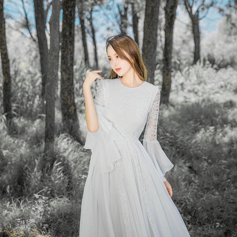 Mua Váy trắng thiết kế LISA Dress dự tiệc, đi cưới,sự kiện - Yeep