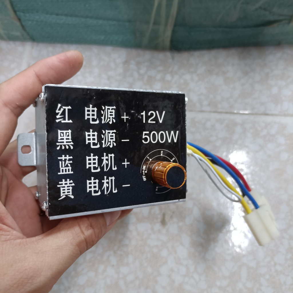 Điều tốc 12vdc 500w dùng cho động cơ chổi than