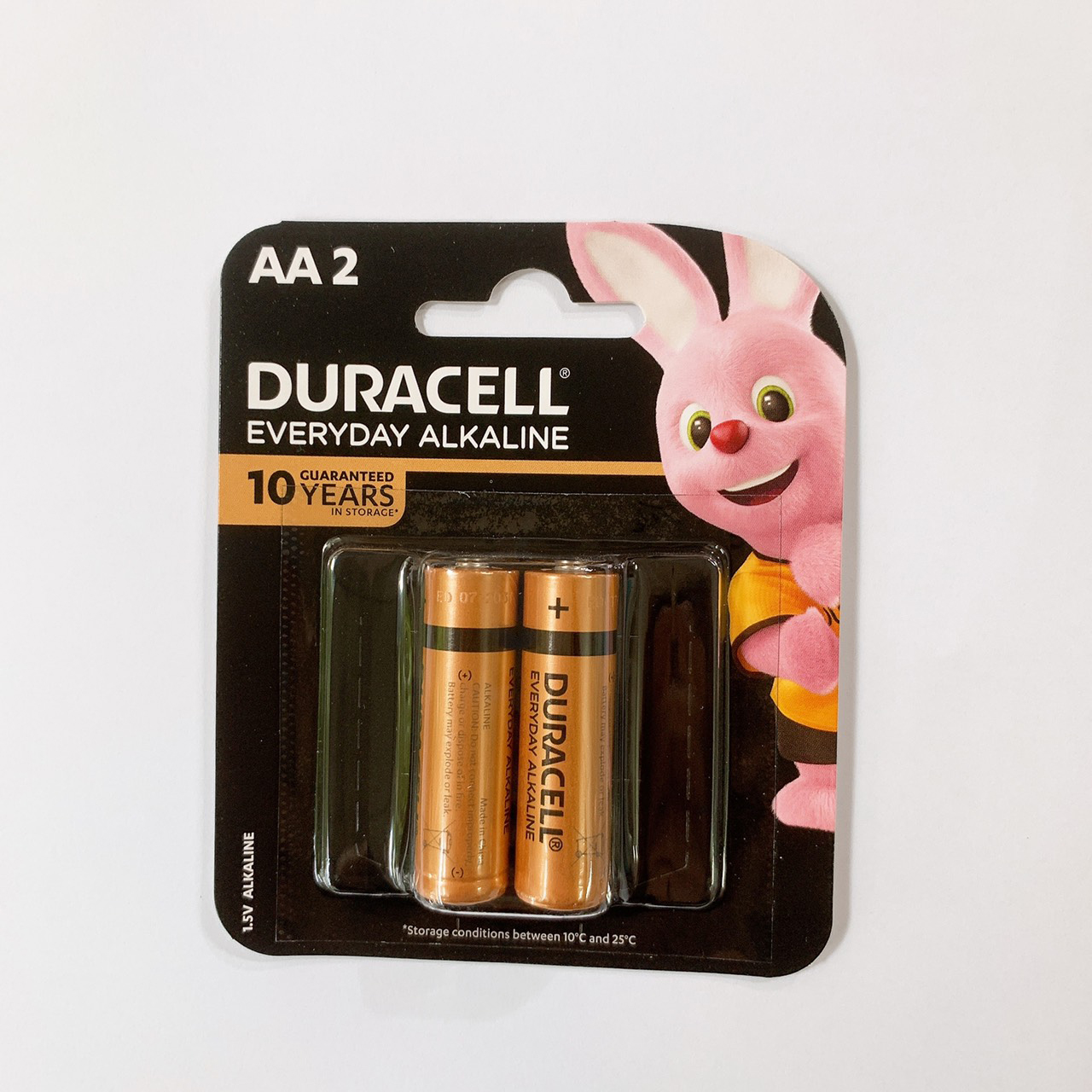 Combo 5 vỉ pin tiểu AA Duracell Alkaline (1 vỉ 2 viên) chính hãng