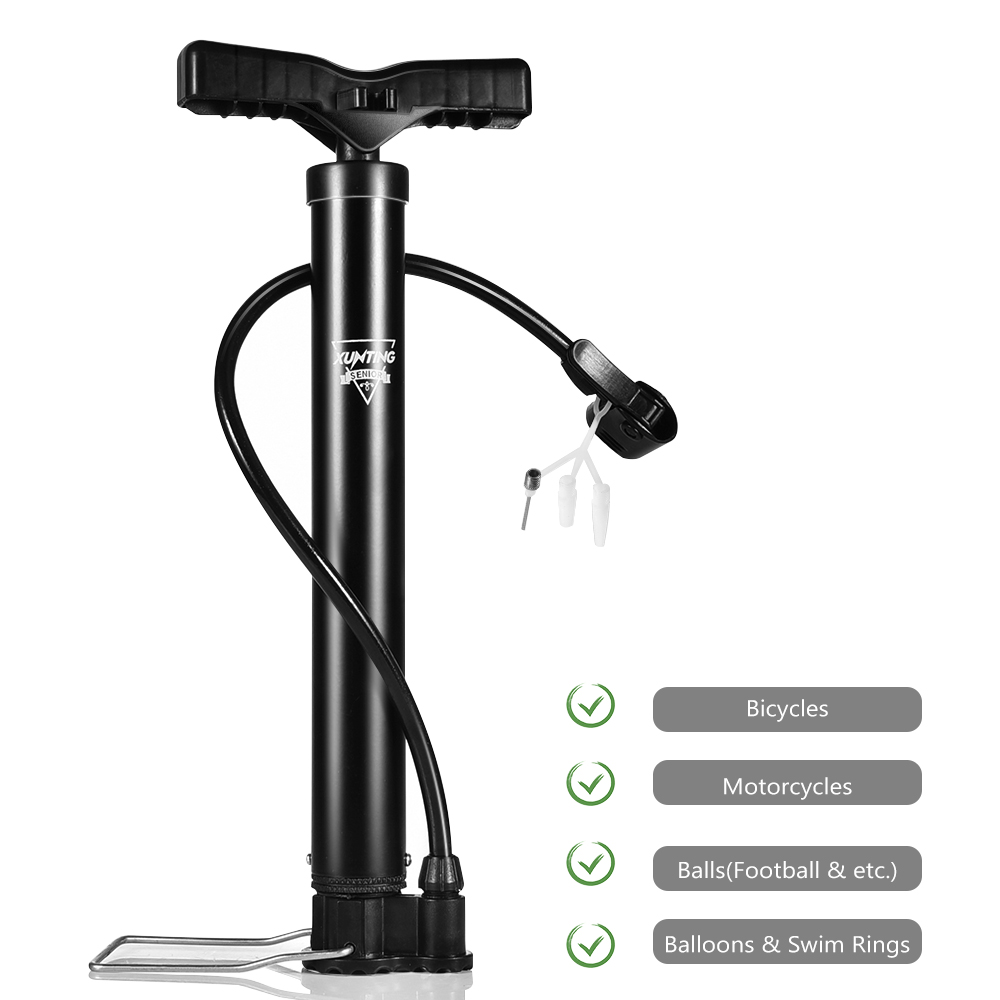 Bicycle Pump 120PSI High Pressure Bike Valve Tire Inflator Schrader