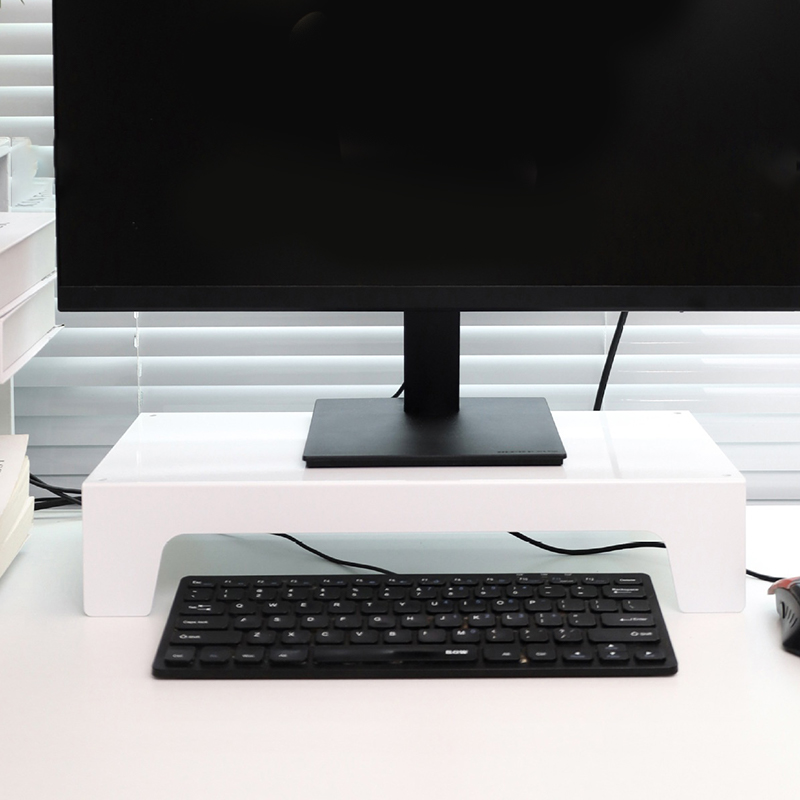 Computer Monitor Heightening Holder Office Desk Storage Container PC Screen Stand Support For Printer Laptop Desktop Elevated Guka. 