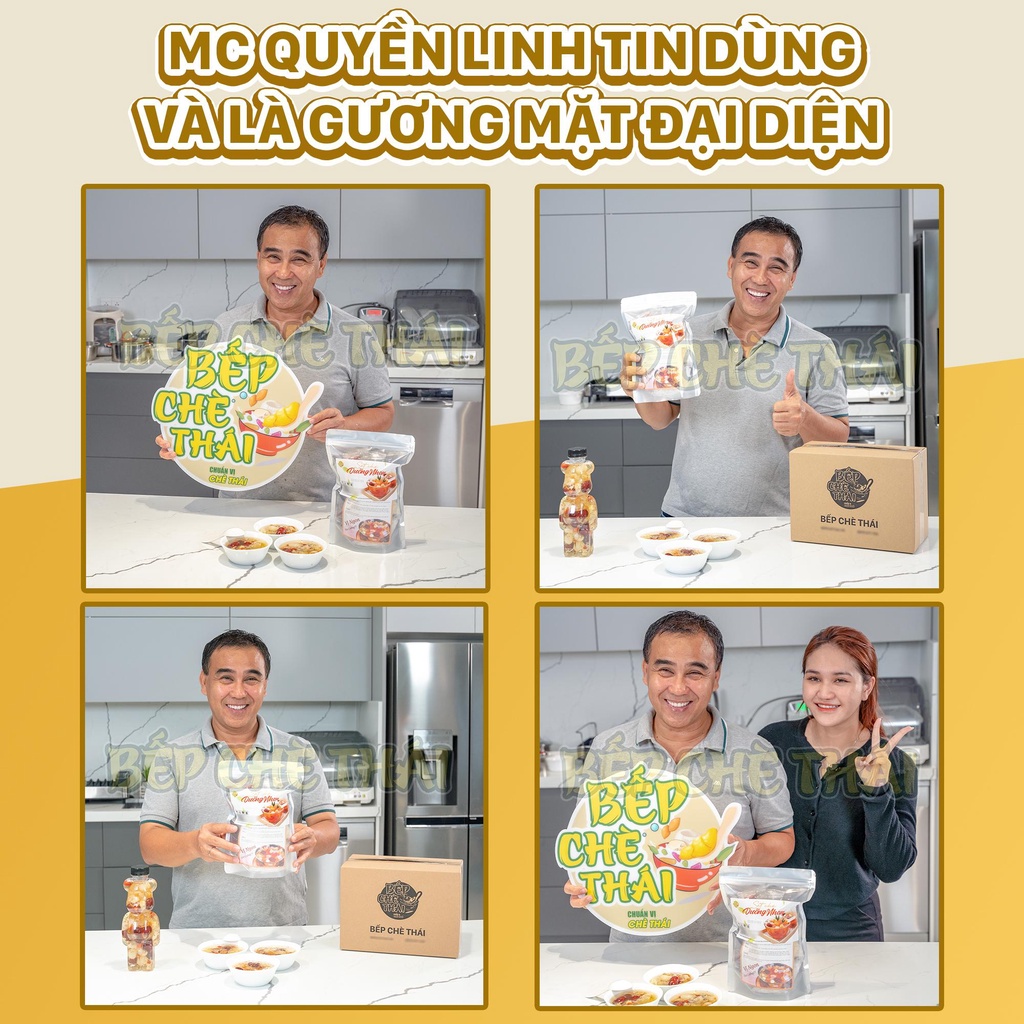 Set chè sâm bổ lượng (set lớn 30 chén) - tự nấu 10 vị - Bếp Chè Thái