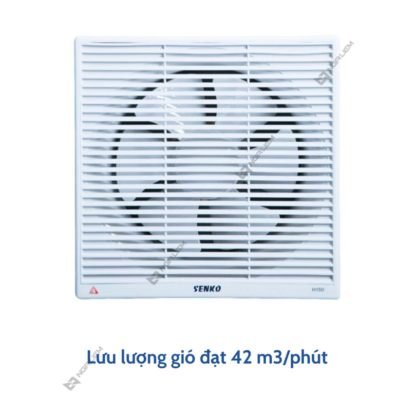 Quạt Hút Tường Thông Gió Senko (H100) [Hàng chính hãng]