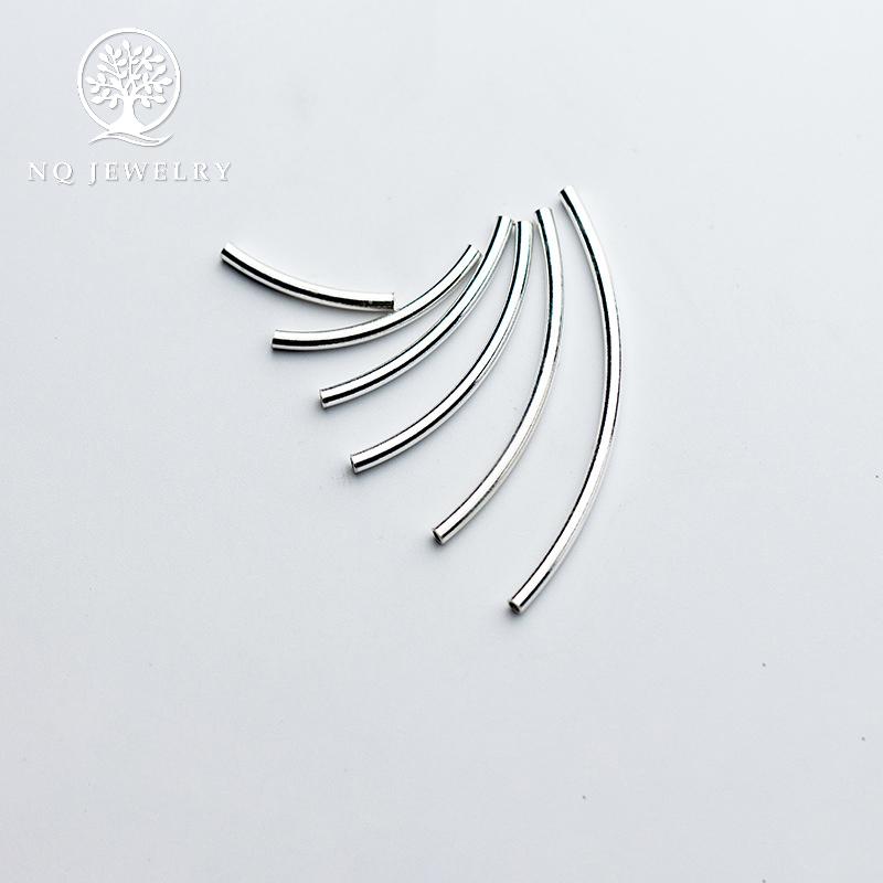 Charm bạc hình ống dài - NQ Jewelry