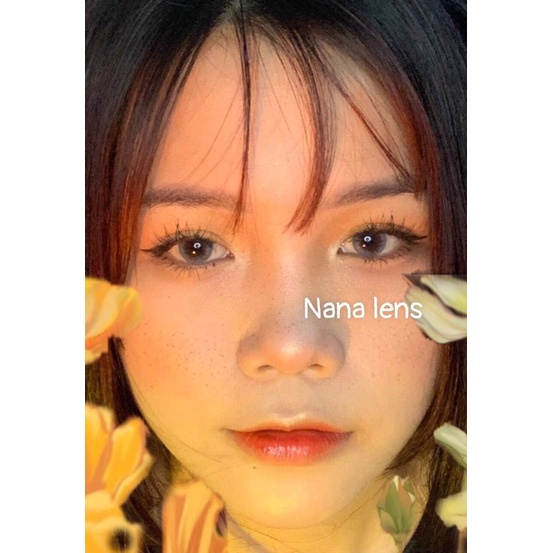 (Mẫu khách đeo) Lens xám Tây _ tự nhiên trong veo giãn vừa full độ từ 0 đến 6 độ (tặng kèm khay) dòng lens dùng 12 tháng