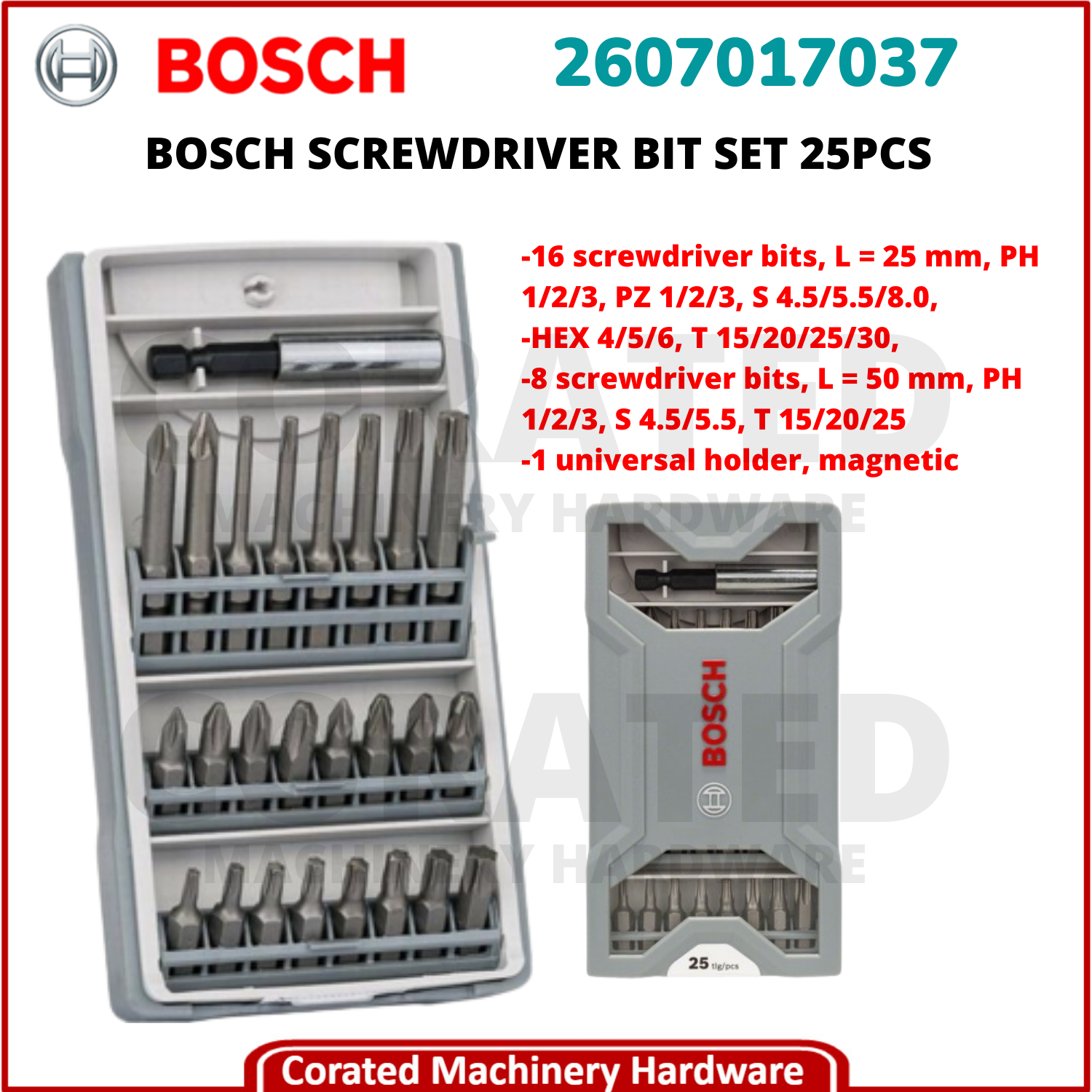 [corated] Bosch Drill Bit Set Screwdriver Set 33pcs Special X Line