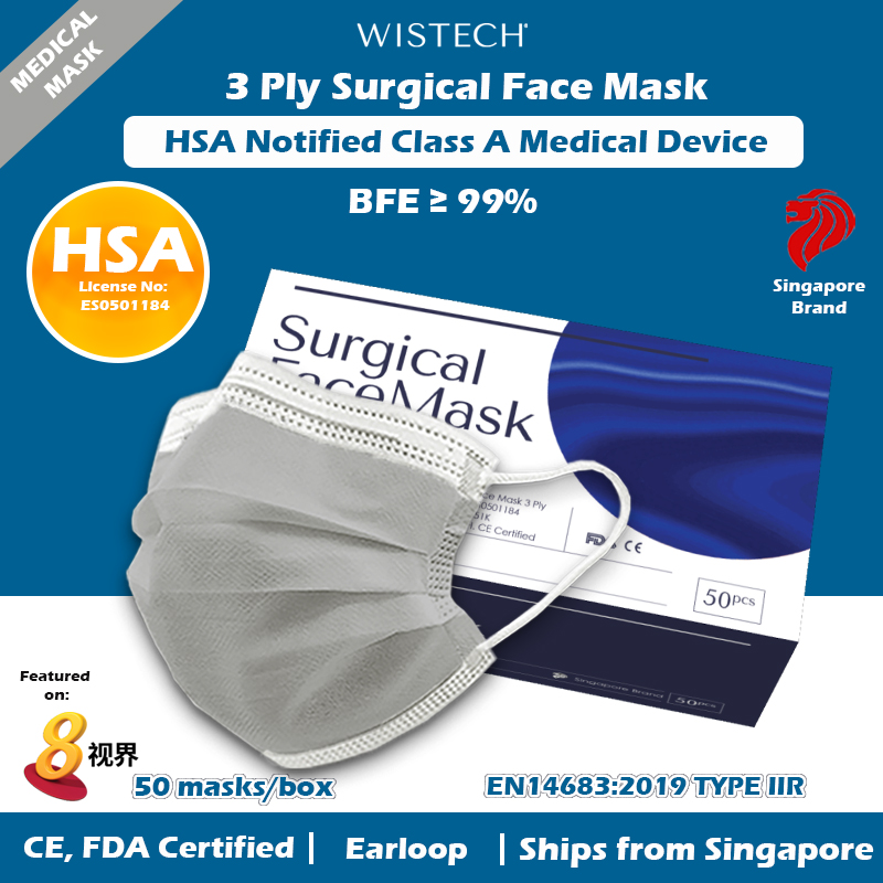 white medical face mask