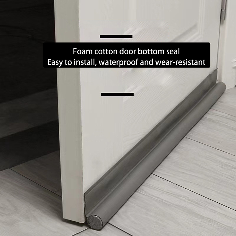 Windproof Seal Strip Draught Excluder Stopper Door Bottom Guard Double ...