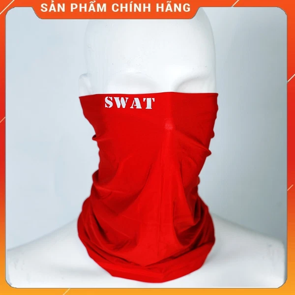 Khăn ống trùm đầu đa năng chống nắng chống bụi SWAT, khăn đa năng SWAT cao cấp sử dụng vải 4 chiều siêu co dãn, Khăn trùm phượt thủ đa năng cao cấp