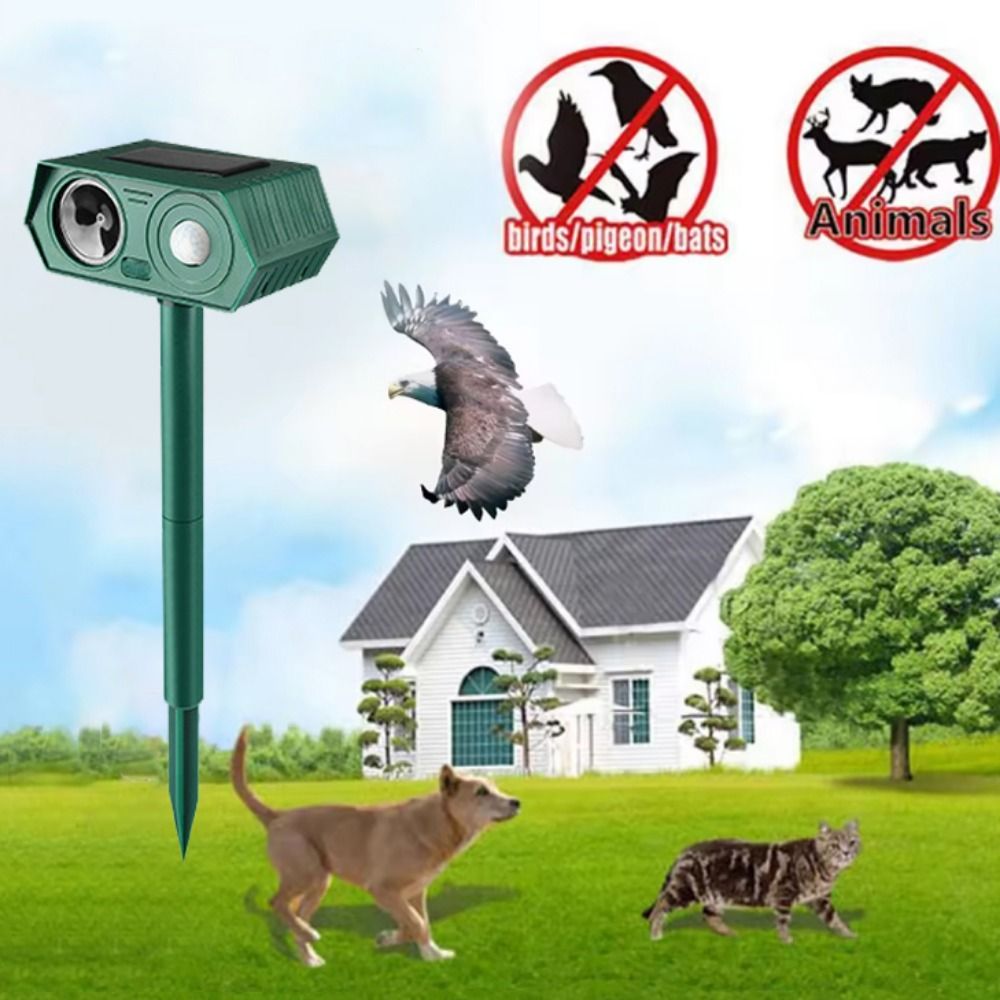 Cat High Volume Sound Solar Animal Waterproof Long Endurance Ultrasonic ...