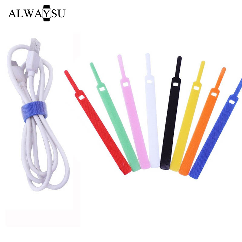 8 Chiếc Kẹp Quấn Dây Cáp Nylon Đa Năng Kẹp Quấn Dây Cáp Có Thể Tái Sử Dụng Dụng Dụng Cụ Sắp Xếp Dây Cáp